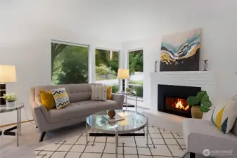 Every window frames a view of lush greenery, creating a peaceful connection to nature from every room. It’s like living in your own private park, surrounded by beauty in every direction.