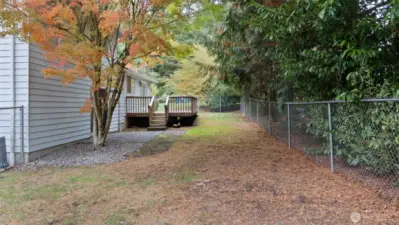 What an awesome fenced space - private, level, and ready for anything! Whether it’s gardening, relaxing in the shade, or letting Fido roam freely, this backyard is all about easy outdoor living.