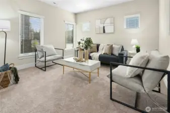 LARGE front LR/FLEX area could be used as an office/den also!