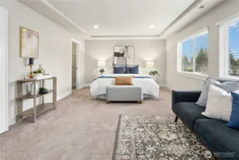 You will love all of the room in this primary suite