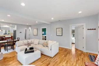 Bedroom #1 upstairs on the right and Bedroom #2 on the left