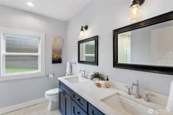 Full bathroom on the main level