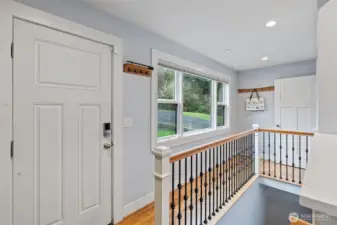 Stairs down to the lower level