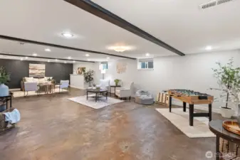 Lower level with so much space for entertaining and options