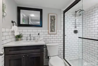 3/4 bathroom on the lower level