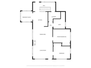 Main level floor plan