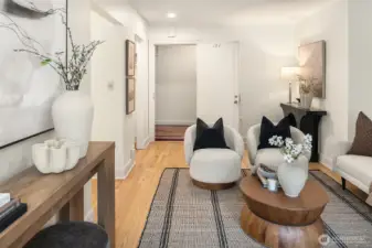 Looking back at entrance to unit.