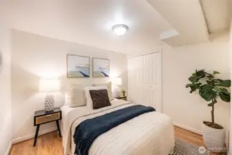 Non-Conforming bedroom in the lower level. Or great bonus space for more office space, or a media room!