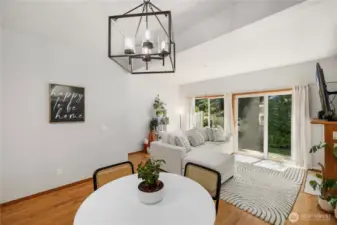 Open concept living space.