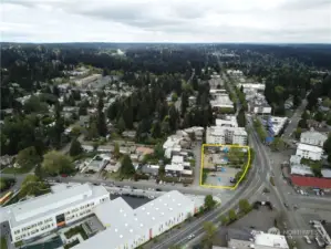 Neighborhood Map - Northern View, The Big New Building in the picture is The K-8 Hazel Wolf, eStem School  with North Seattle, Shoreline, Lake Forest Park, Lynnwood in the Background