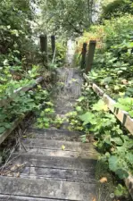 Stairway to beach.