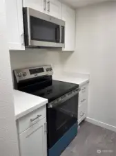 Updated kitchen with new appliances