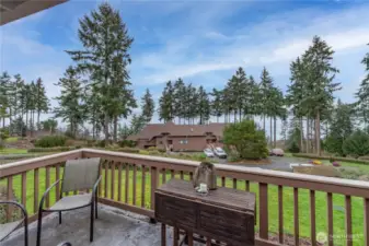 Slider off living room to private deck