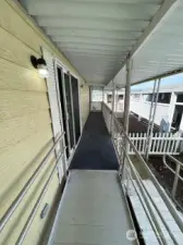 Back door with ramp