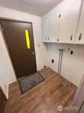 Entry side door /utility room
