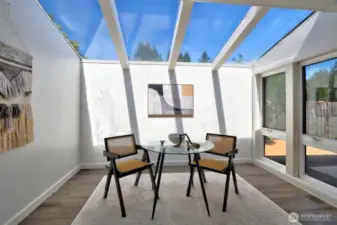 Sun drenched breakfast nook
