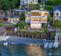 waterfront home will provide daily entertainment with front row views of all maritime activities and wildlife.