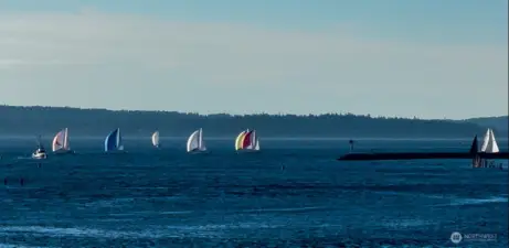 Enjoy the sailboats for a happy day.