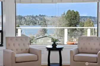 Sweet place to take in the view with your morning cup of coffee or tea.