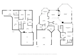 Floor plans of main and lower levels.