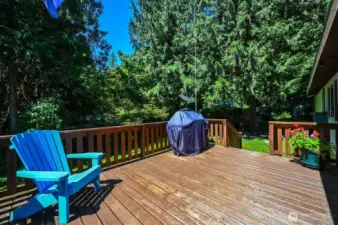 Sun drenched deck