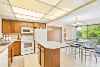 Kitchen with Island and Nook
