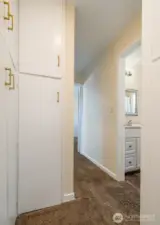 Upstairs hall - lots of storage