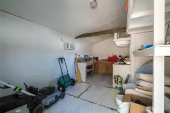 Tool shed interior