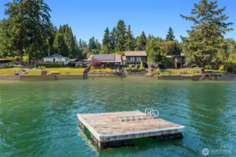 Swim dock and private buoy