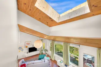 Look back onto your home before you head upstairs