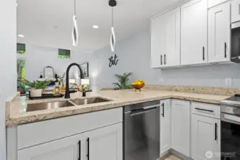 Open kitchen to enjoy cooking while entertaining.