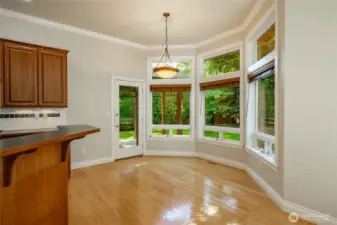 Dining room leading out to the patio