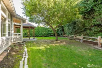 Another view of the back yard.
