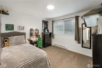One of three bedrooms on main
