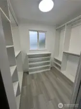 New built in closet in Primary