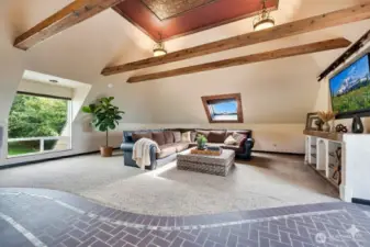 *Virtually Staged* Large family room on the third floor.  So much room for entertaining!