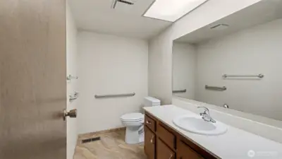 A bright utility room designed to keep life organized.