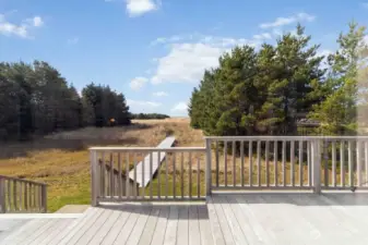 The surf pines provide privacy and habitat for birds, deer and other animals - you may even see a herd of elk!