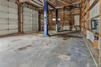 Nine Bay Garage Interior View