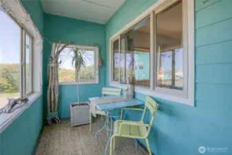 Bright sunroom entry