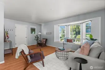 Entry and living area