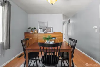 Dining room and built in buffet