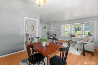 Dining room to living room