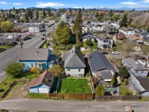 Alley access and double gate for RV parking/ trailer storage in your backyard.
