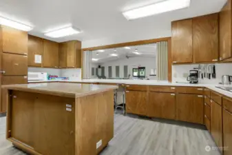 Wandering Creek Common Area: Clubhouse interior commercial grade kitchen.  Clubhouse can be reserved for family events.