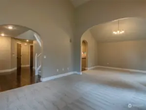 Living Room, Dining Room and Entry