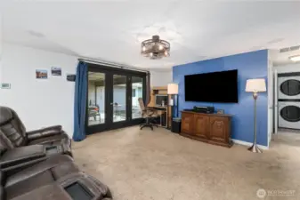 2nd living area with access outside to the covered patio