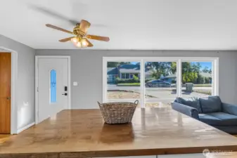 Inviting entrance to this charming craftsmen style home with updates.