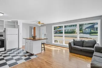 Open concept floor plan.