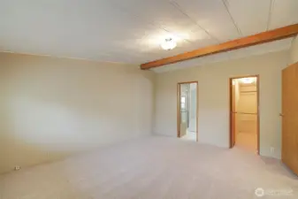 Huge primary bedroom w/ensuite & walk-in closet